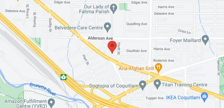 map of 742 GAUTHIER AVENUE